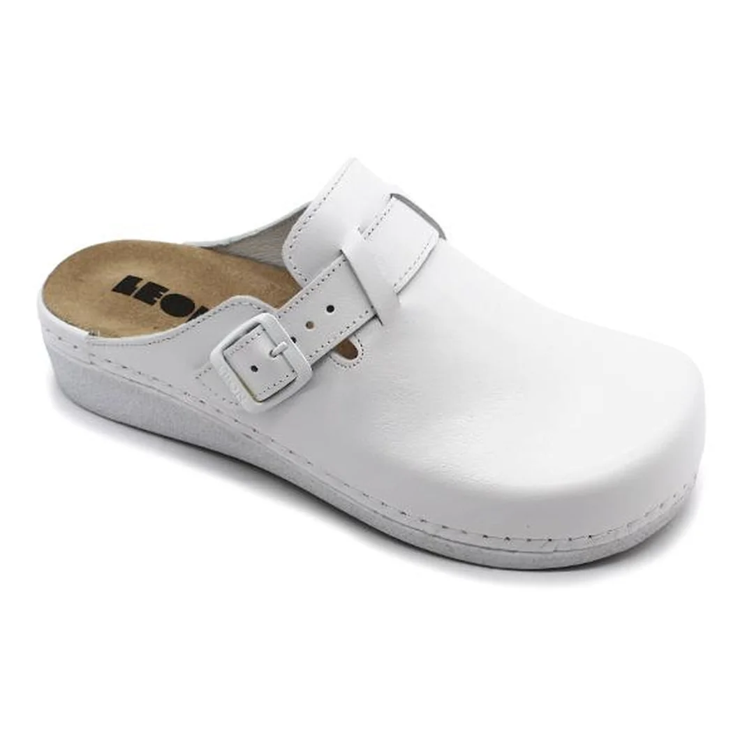 Leon 5000 Dámska Antistres zdravotná kožená obuv 36 - 23,5cm, biela, 3,5 cm