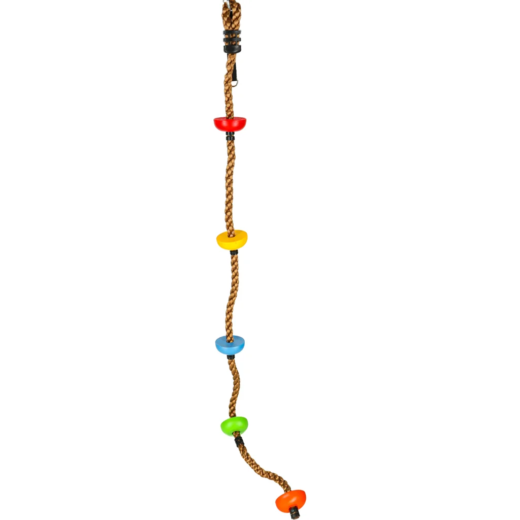 Lezecké lano s diskami pre deti 210 cm nosnosť 100 kg