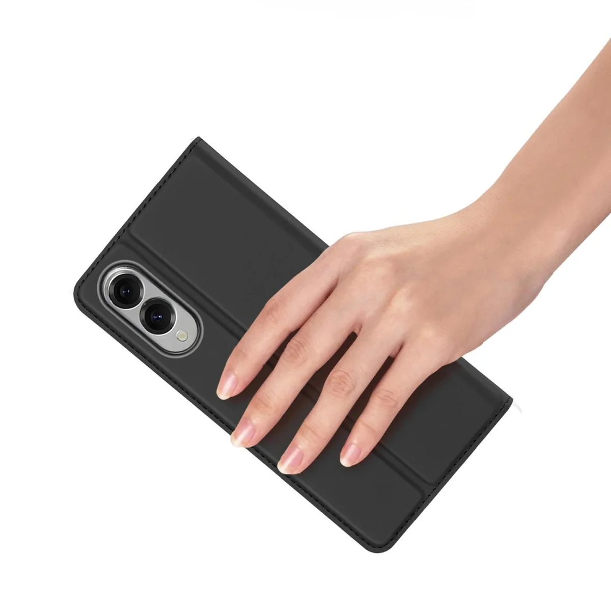 Dux Ducis Skin Pro knižkové puzdro na Samsung Galaxy S25 Edge, čierne