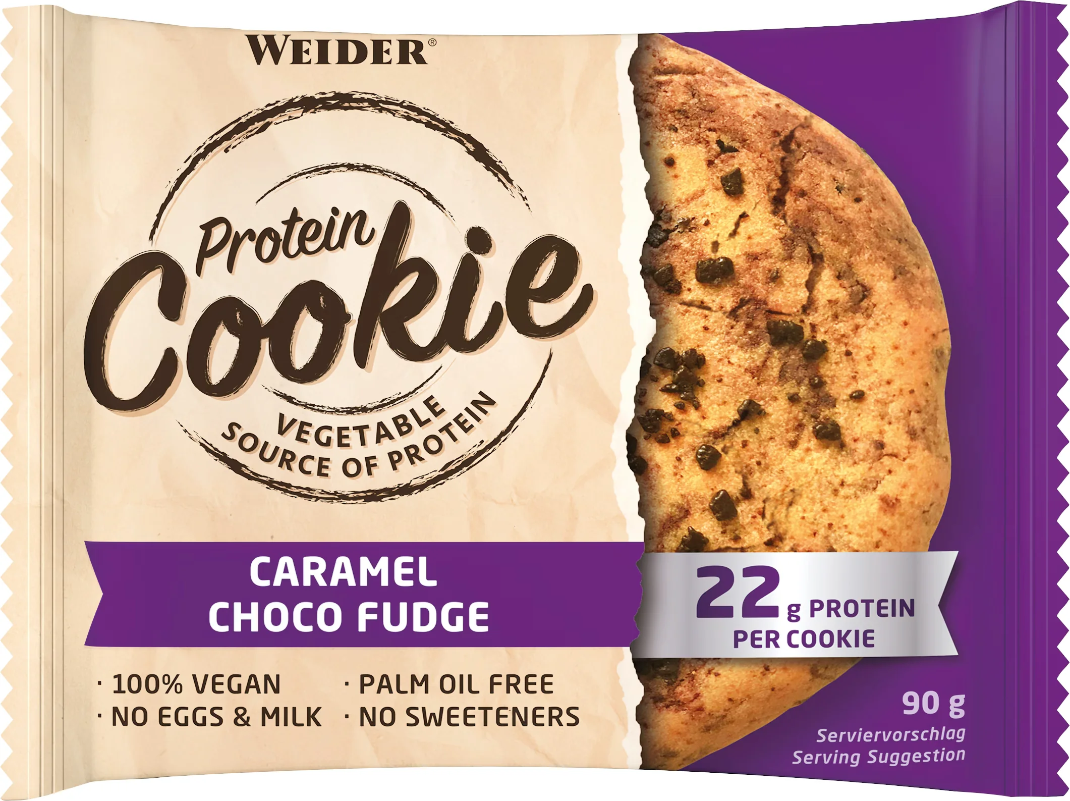 PROTEIN COOKIE, caramel + choco fudge 90 g
