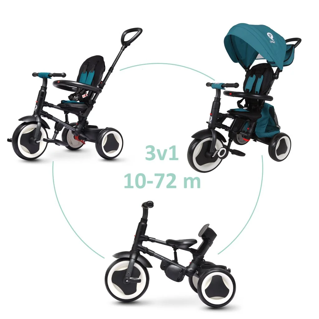 Trojkolka Rito eva plus Green-blue 10-72 mesiacov