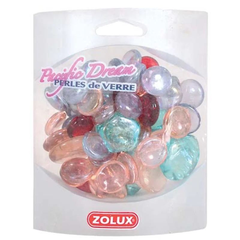 ZOLUX PACIFIC DREAM 420g dekorácia do akvária farebné sklenené kamienky
