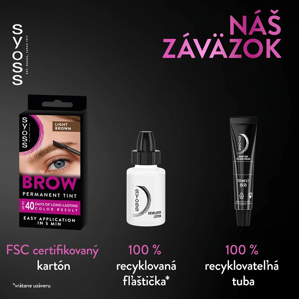 Syoss Brow Tint farba na obočie Svetlohnedý 1×1 ks, farba na obočie