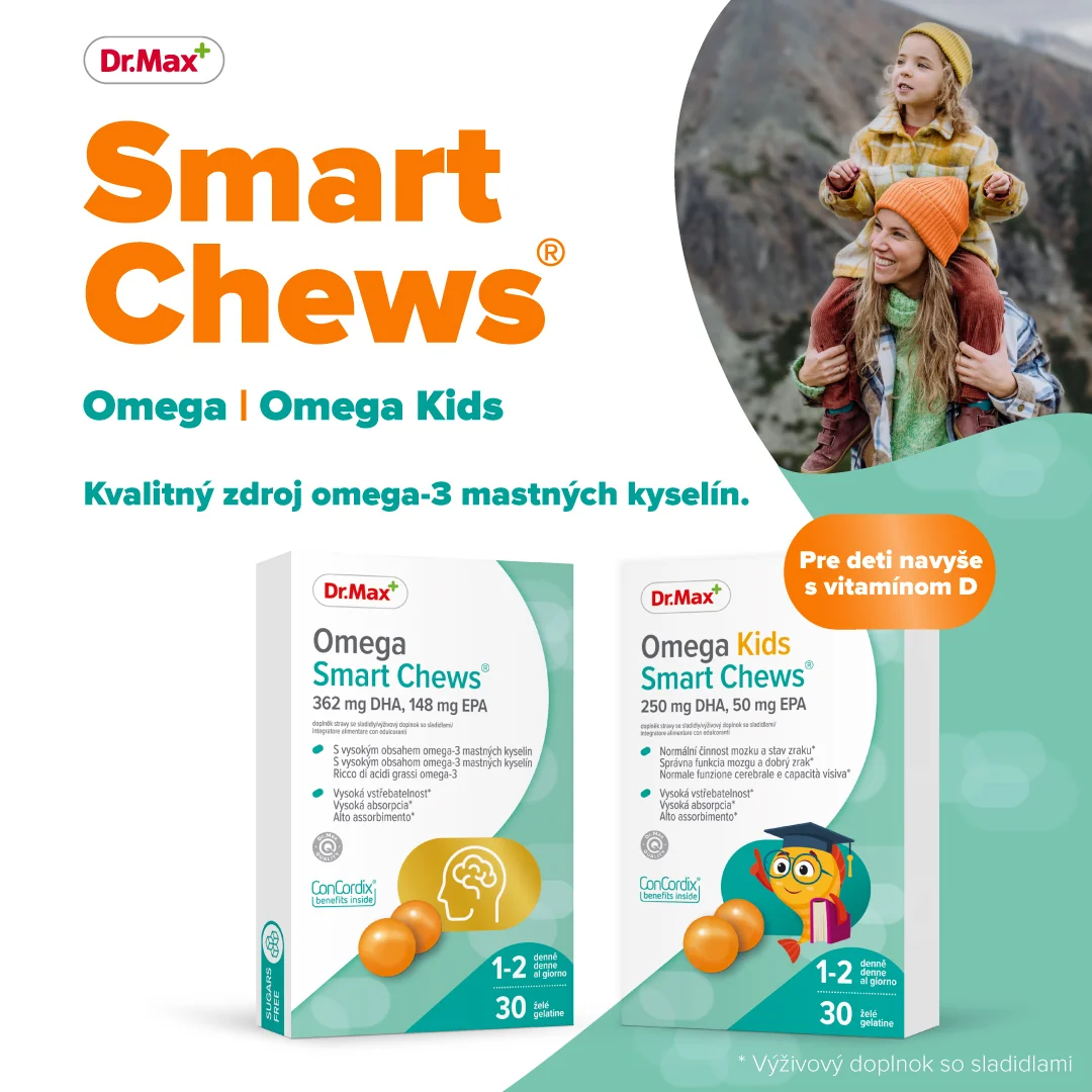 Dr. Max Omega Smart Chews 1x30 ks, jemné želé s rybím olejom