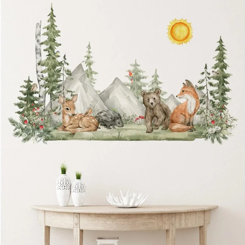 Samolepka na stenu/Tapeta Woodland 30cm x 90cm, PVC