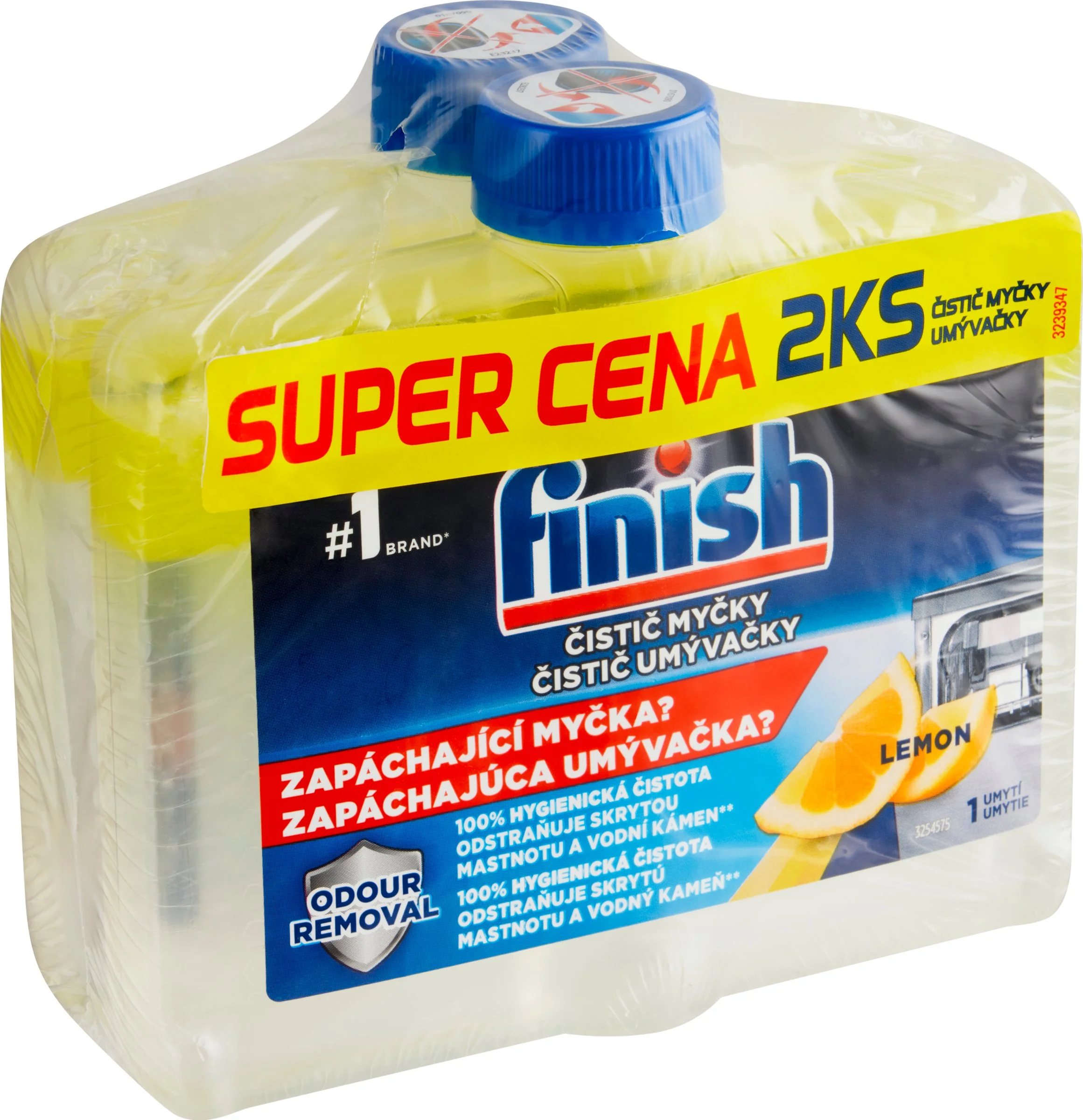 Finish Čistič umývačky Lemon Sparkle DUO 250 ml