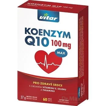 VITAR KOENZYM Q10 MAX 100 mg 1×60 cps, výživový doplnok