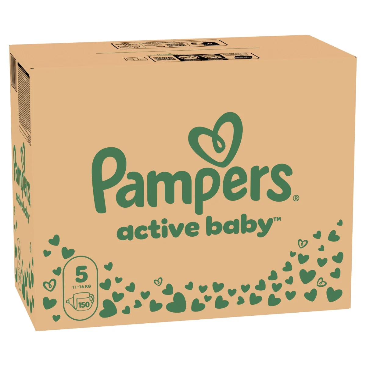 Pampers Active Baby MSB S5 150ks 1×150 ks, plienky
