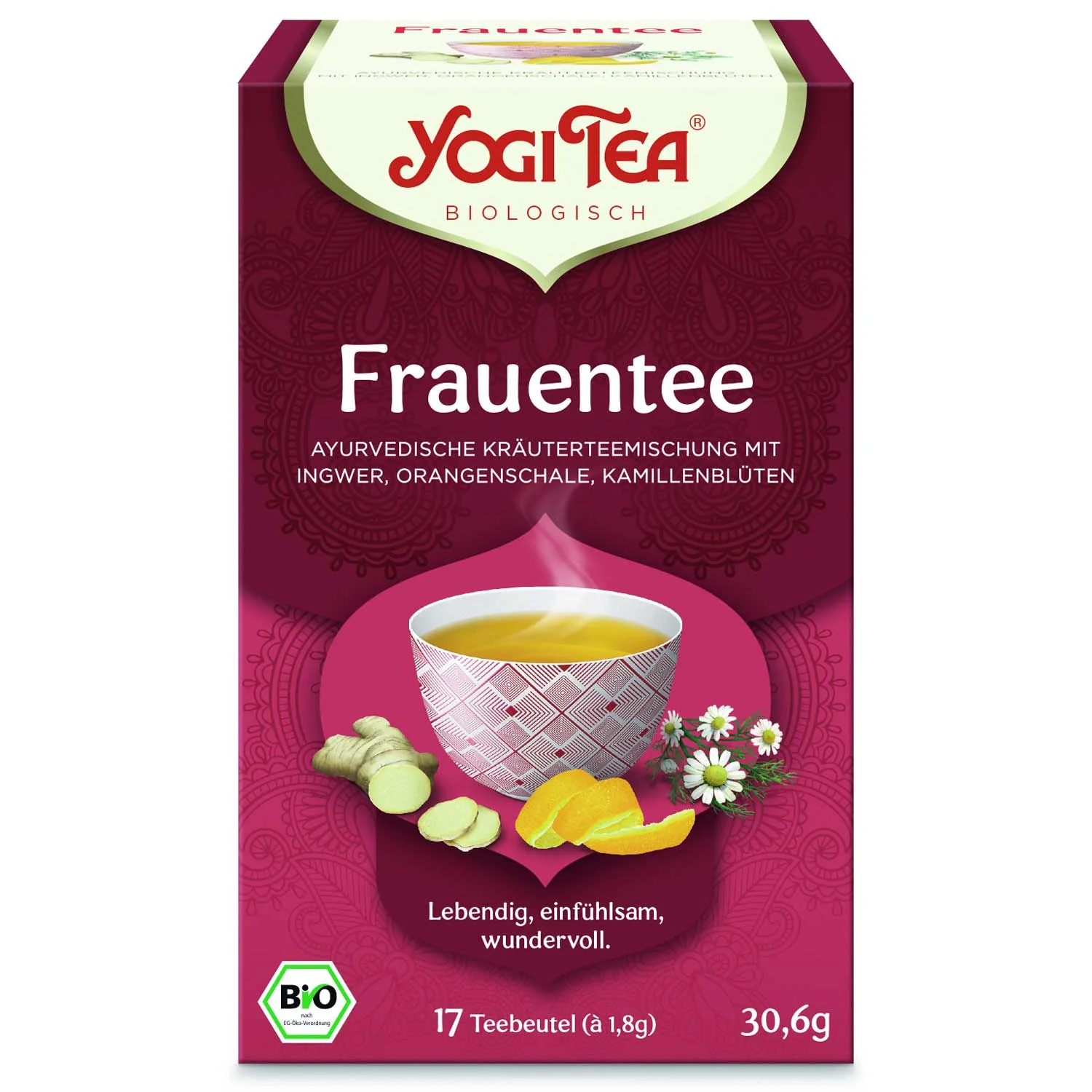 Yogi Tea Women's Tea (Ženský čaj) ajurvédsky bylinný čaj 17 x 1,8 g