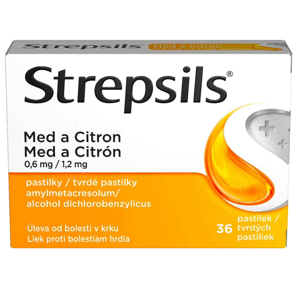 Strepsils Med a Citrón 1×36 ks, liek