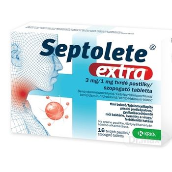 Septolete extra eukalyptus 3 mg/1 mg 1×16 ks, liek