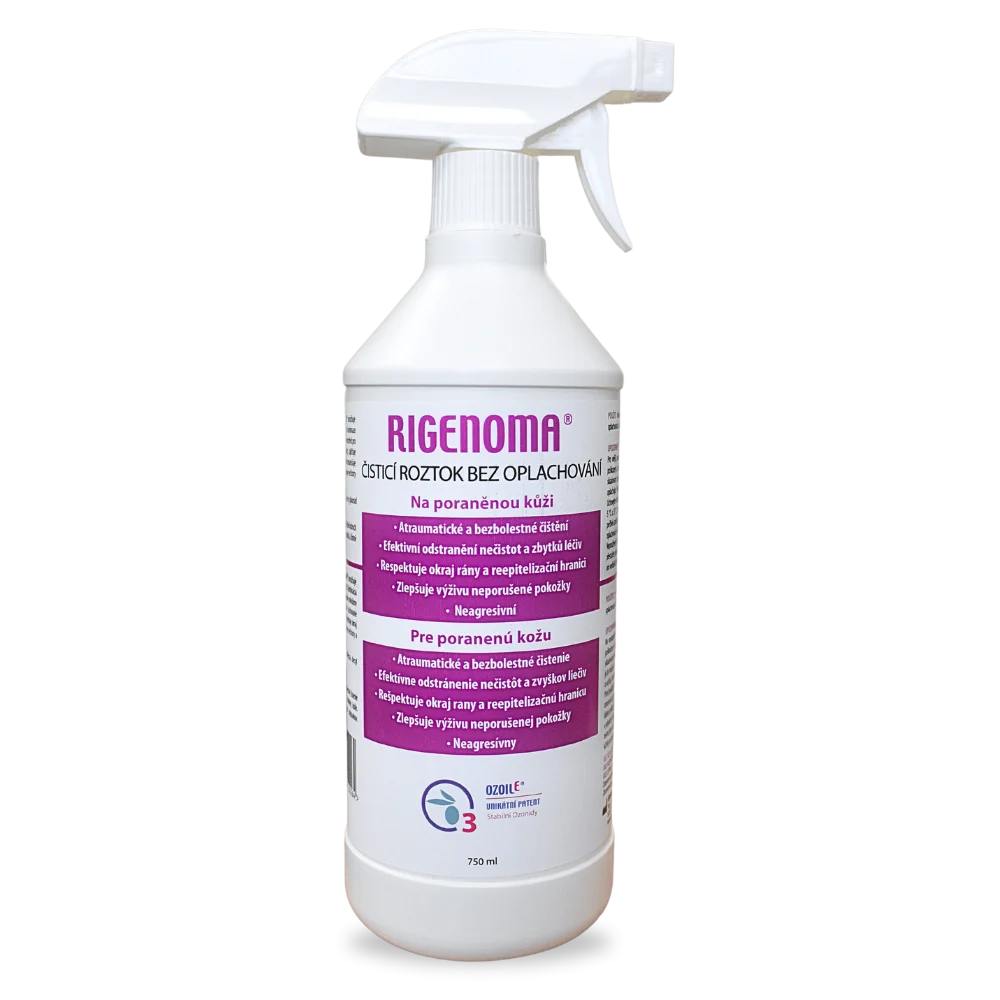RIGENOMA® aktívny čistiaci roztok bez oplachovania 1×750 ml, zdravotnícka pomôcka