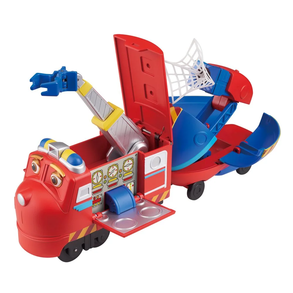 Chuggington Veselé vláčiky Pop&Transform Wilson záchranár s prívesom