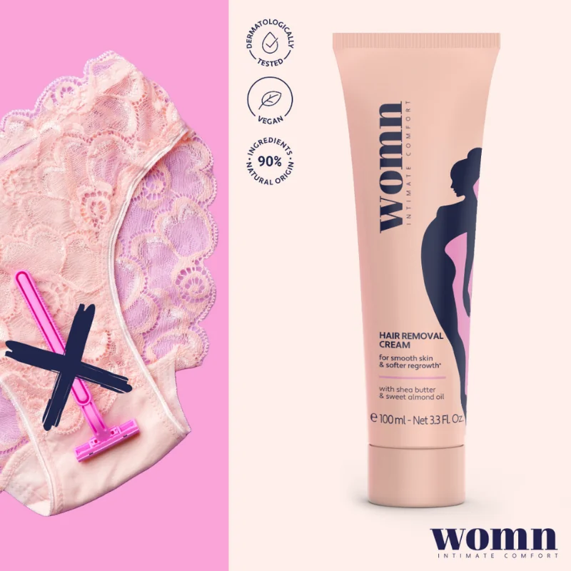 WOMN Intimate depilačný krém pre ženy