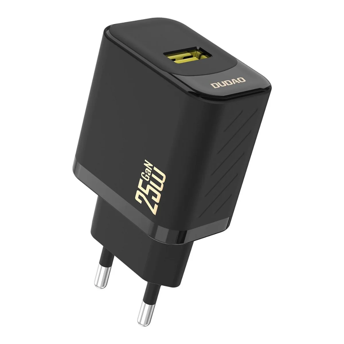 Dudao A27S GaN sieťová nabíjačka USB 25W, čierna