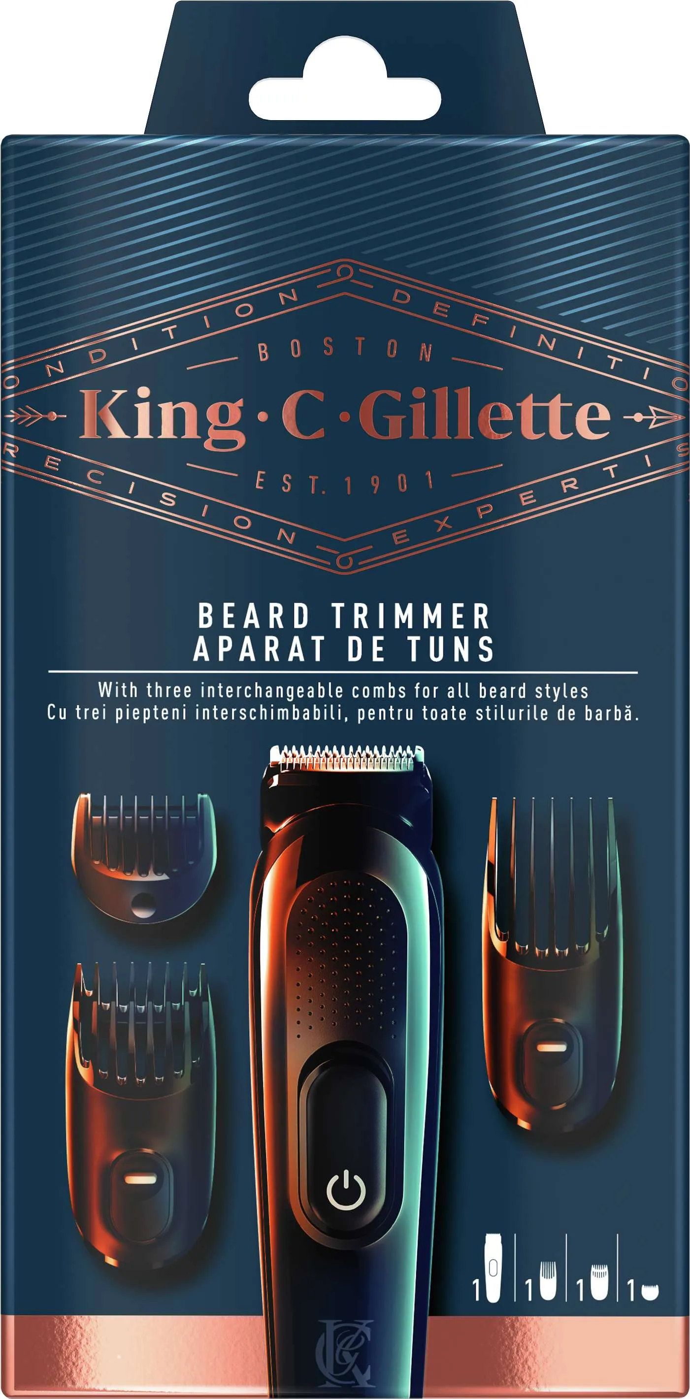 King C Gillette Trimmer 1×1 set