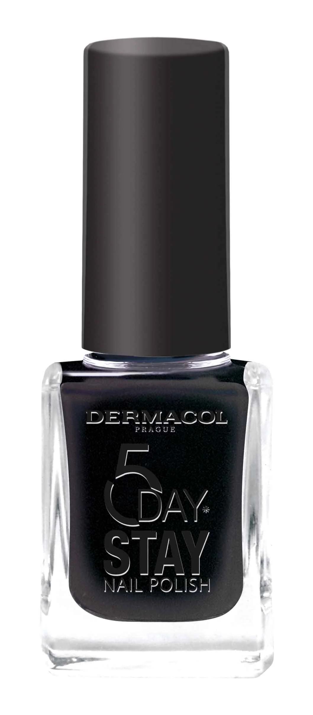 Dermacol Dlhotrvajúcí lak na nechty  5 days stay č.55 Black Onyx 1×11 ml, lak na nechty