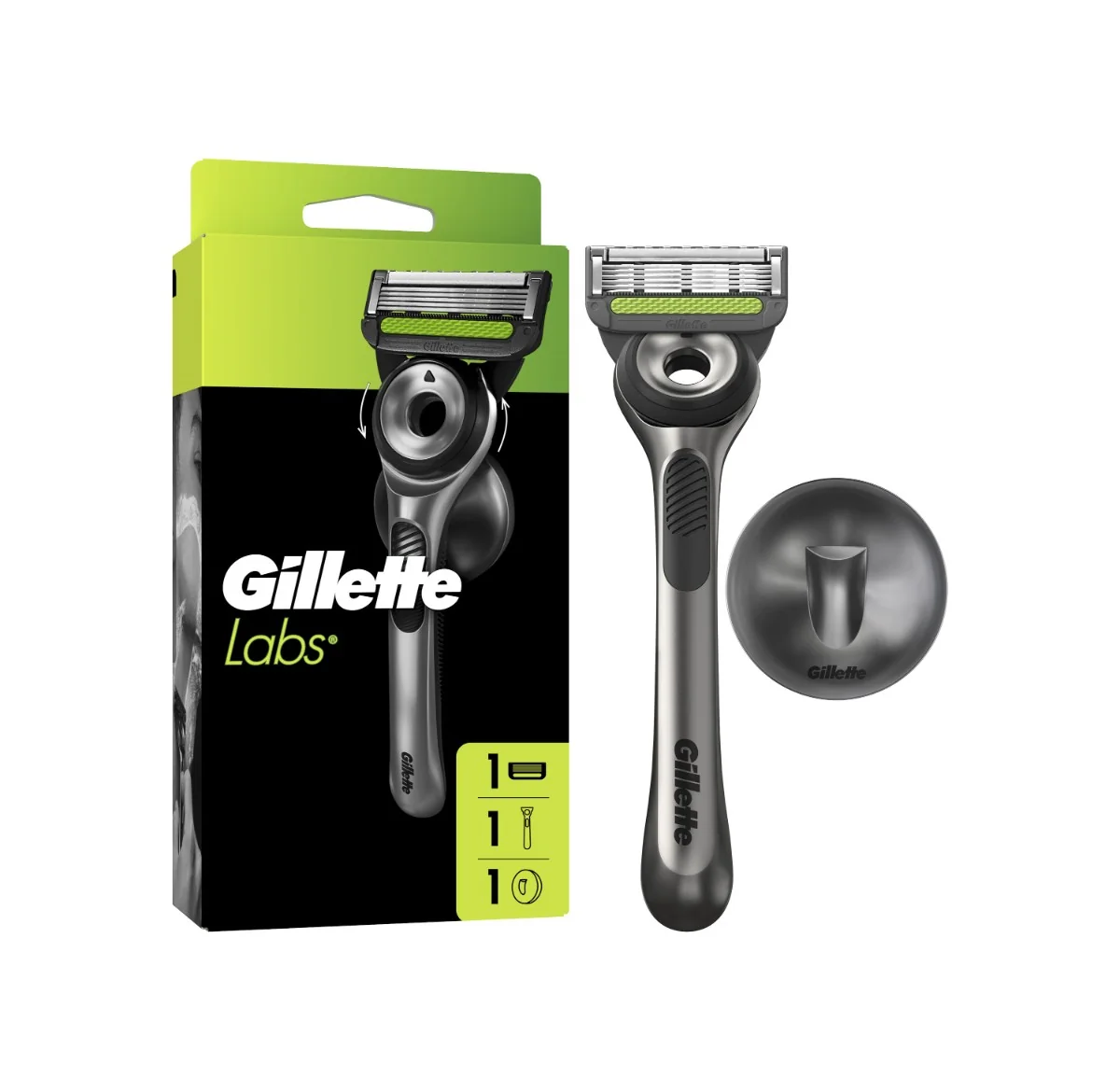 Gillette Labs holiaci strojček + 1 holiaca hlavica, 1 nástenný držiak 1 set