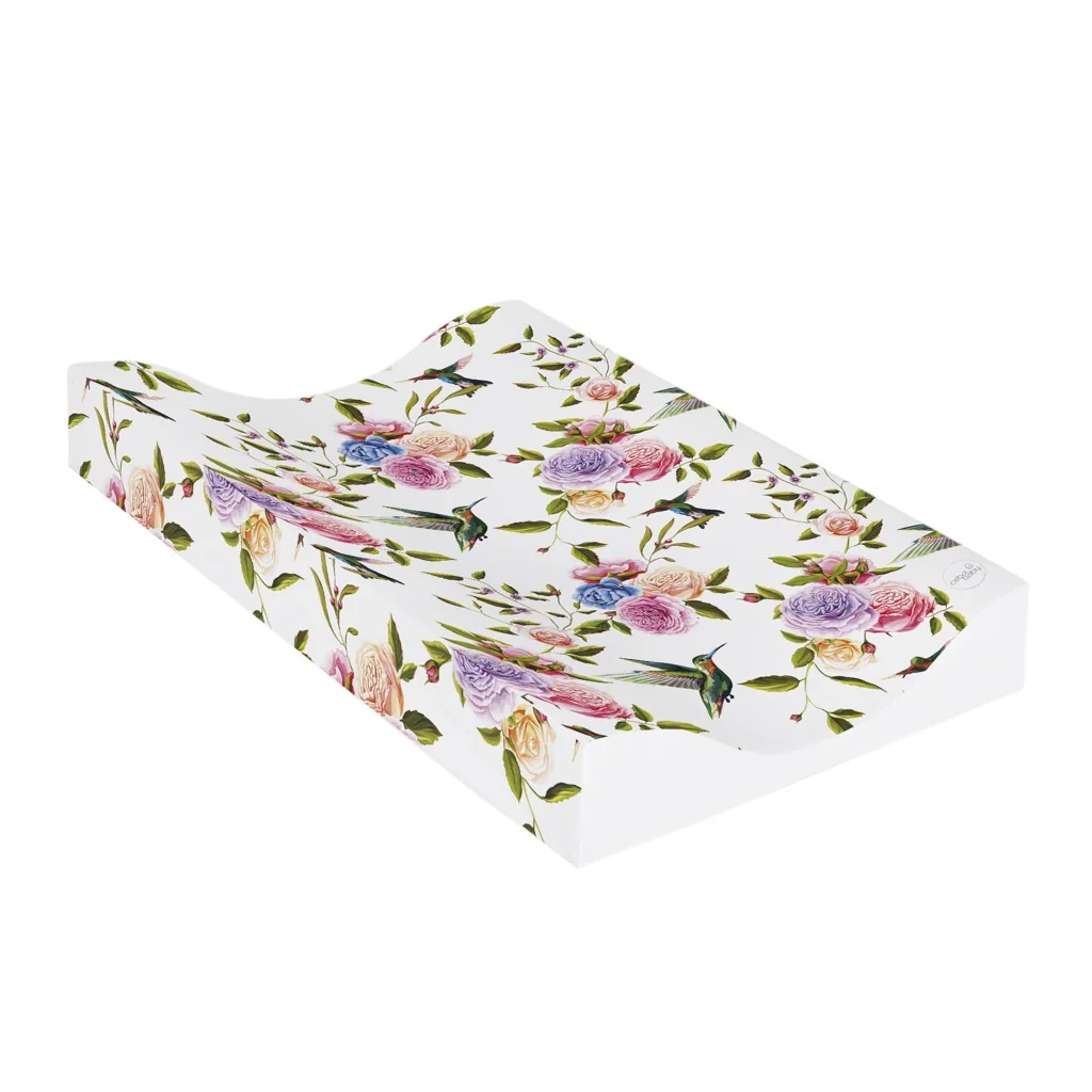 CEBA Podložka prebaľovacia 2-hranná mäkká COSY (50x70) Flora&Fauna Flores 1×1 ks