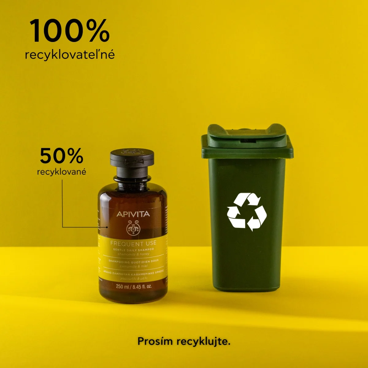 APIVITA Frequent Use Daily Shampoo, 250ml 1×250 ml, šampón pre každodenné použitie