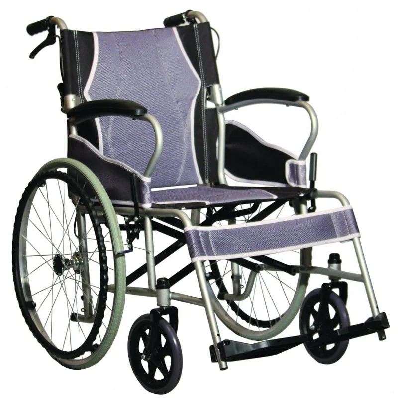 ANTAR invalidný vozík AT52301 ultraľahký oceľový, skladací 46 cm