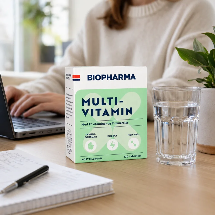 BIOPHARMA Multi-vitamín 120 kapsúl 12 vitamínov a 9 minerálov s jódom