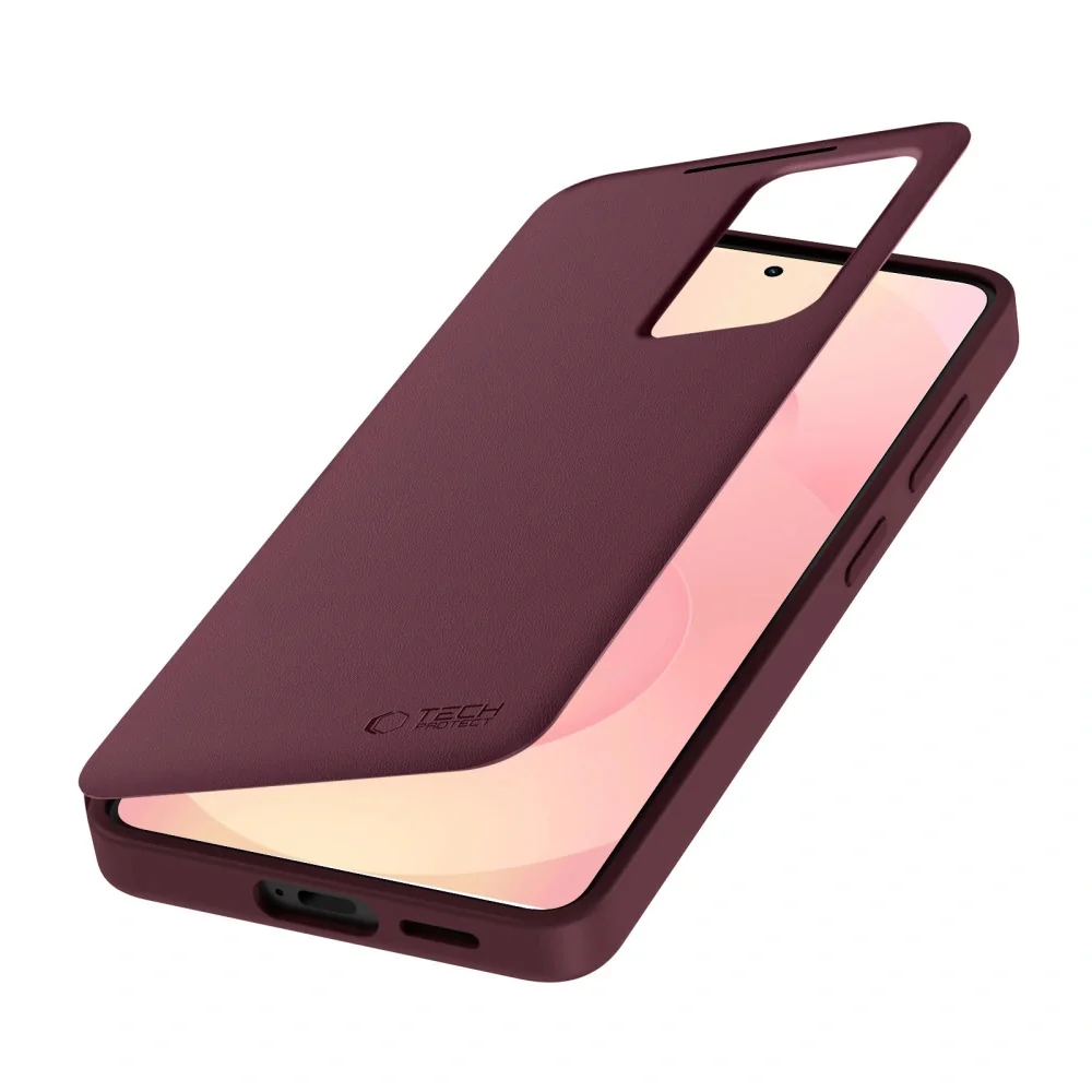 Tech-Protect Smart Wallet knižkové puzdro na Samsung Galaxy S26 Plus, mulberry mulberry