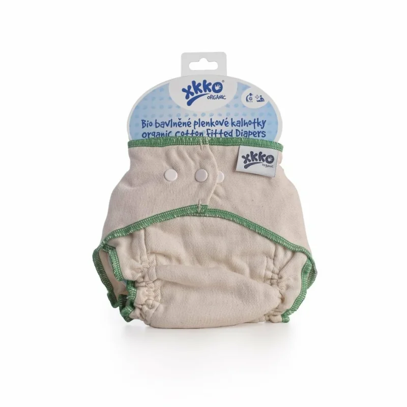 XKKO Organic  Plienkové nohavičky - Natural, veľkosť L ORGFITDIAL