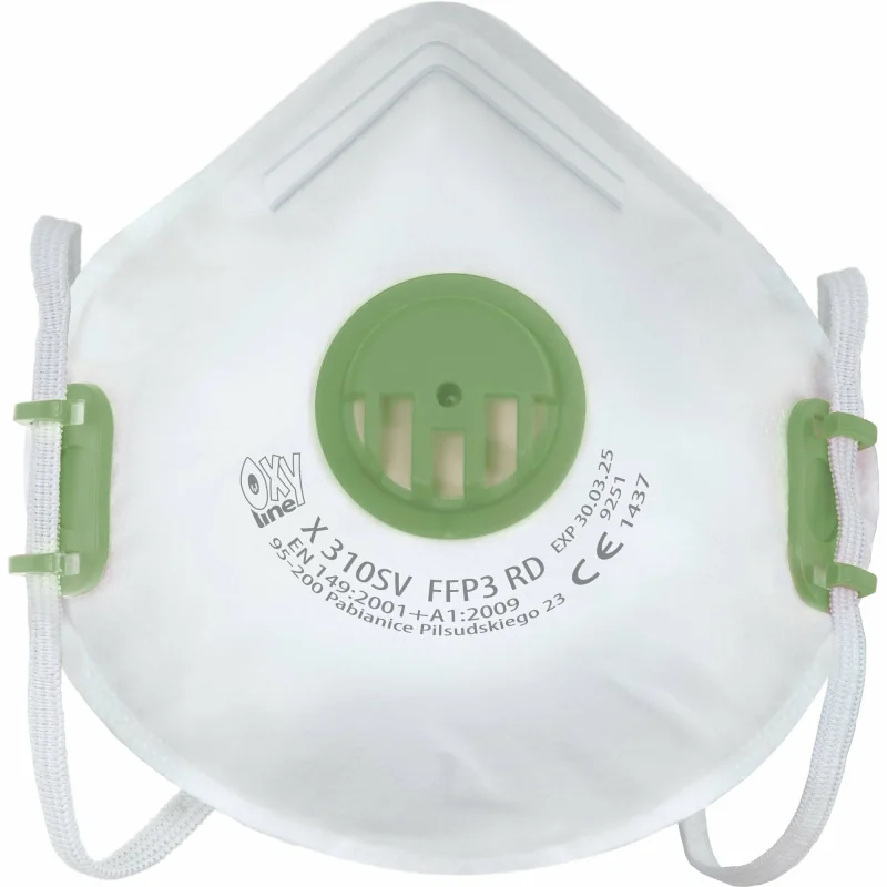 Babys Oxyline X 310 SV RD respirátor FFP3 s ventilom, 10 ks