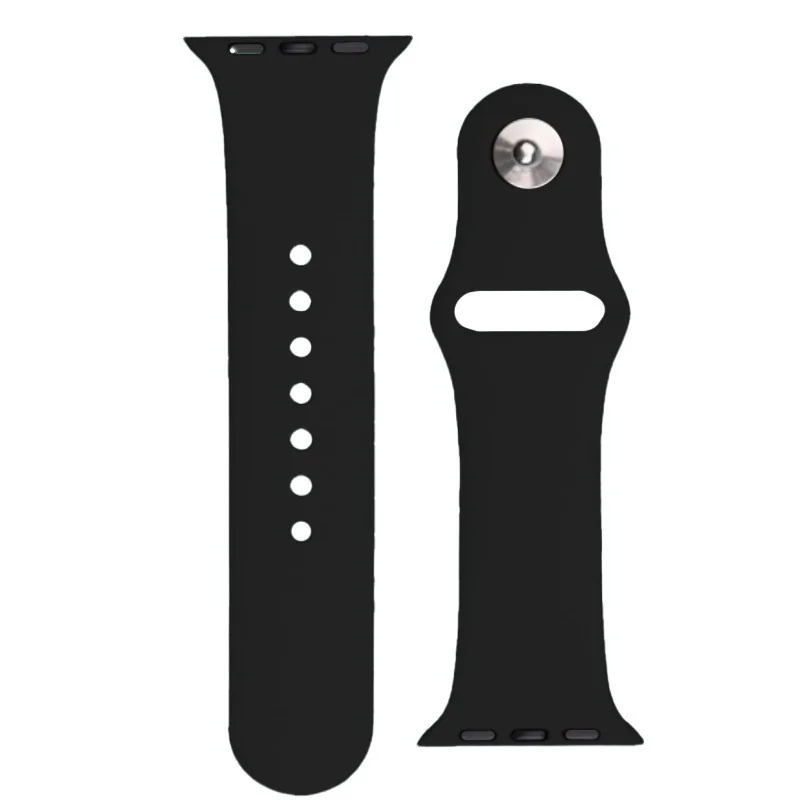 BStrap Silicone remienok na Apple Watch 42/44/45mm, black