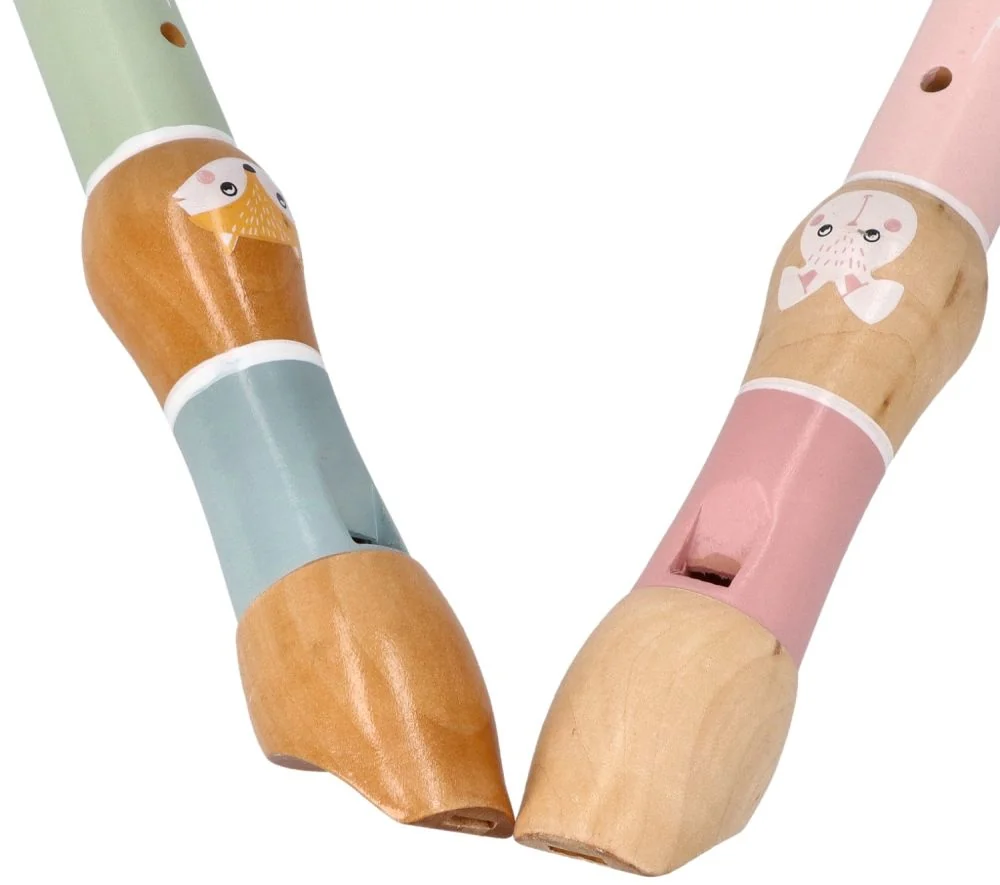 Drevená flauta Adam Toys, Lišiak - modrá