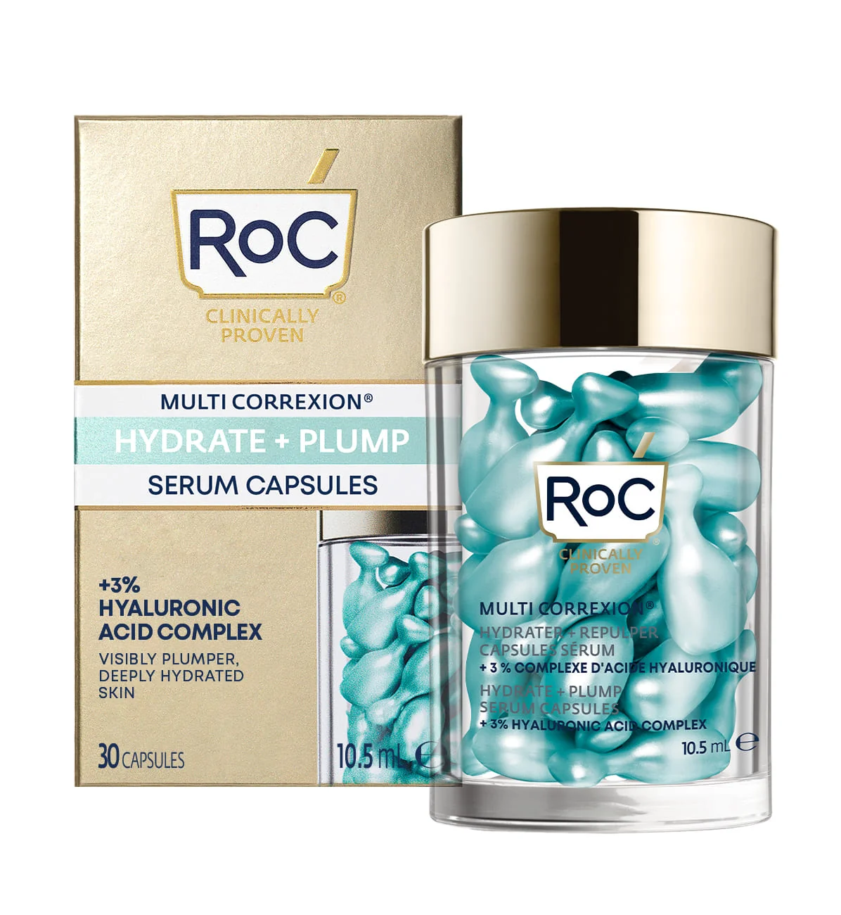 RoC Multi Correxion Hydrate + Plump hydratačné kapsuly, 30 ks 30 ks