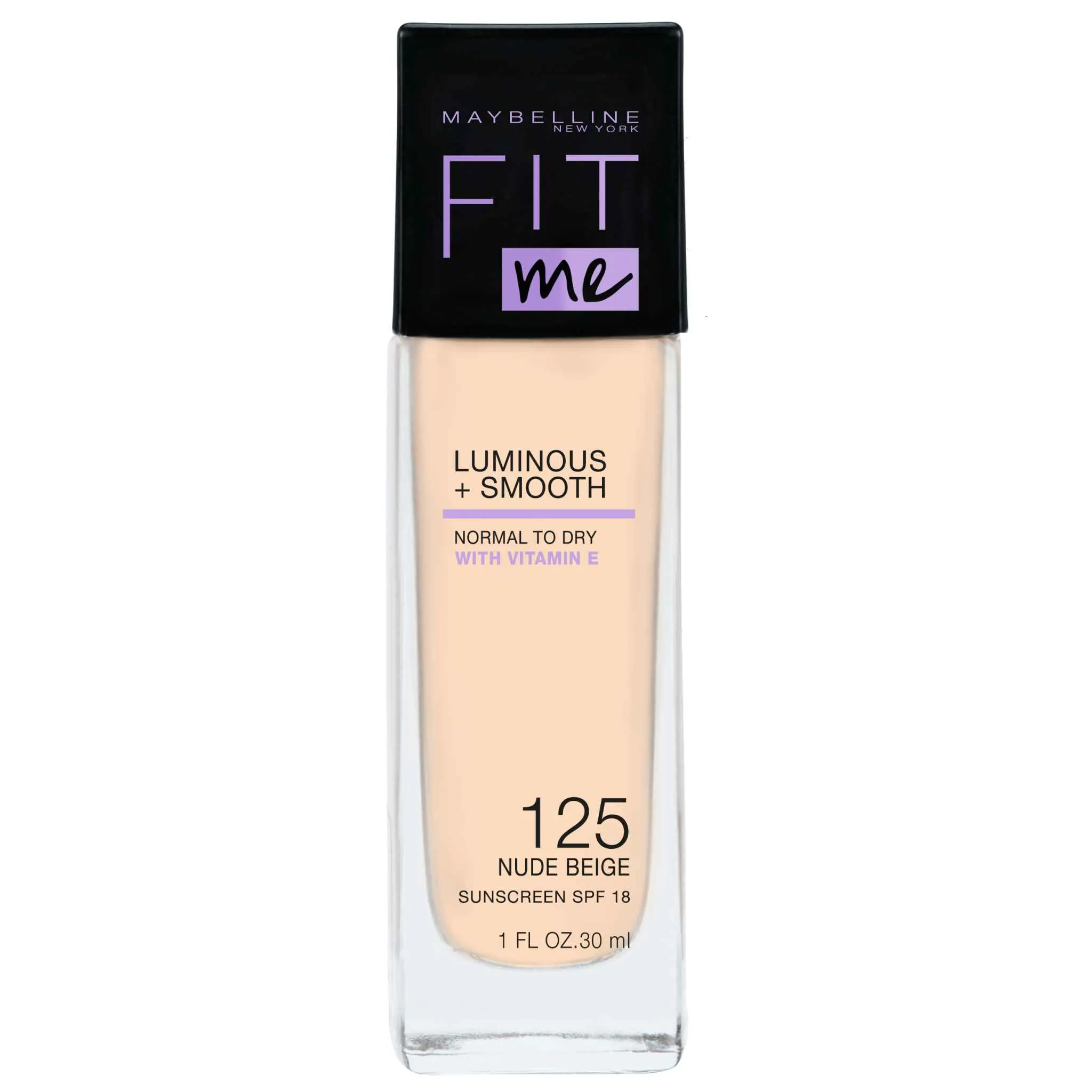 Maybelline New York Fit me Luminous + Smooth 125 Nude Beige make-up 1×30 ml, make-up