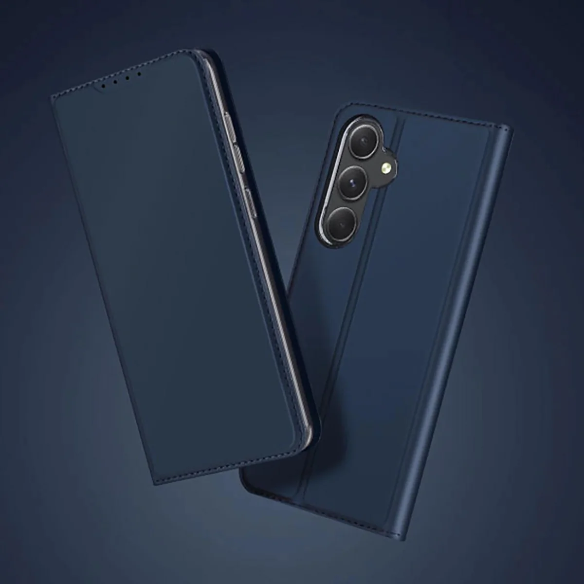 Dux Ducis Skin Pro knižkové puzdro na Samsung Galaxy A55 5G, modré
