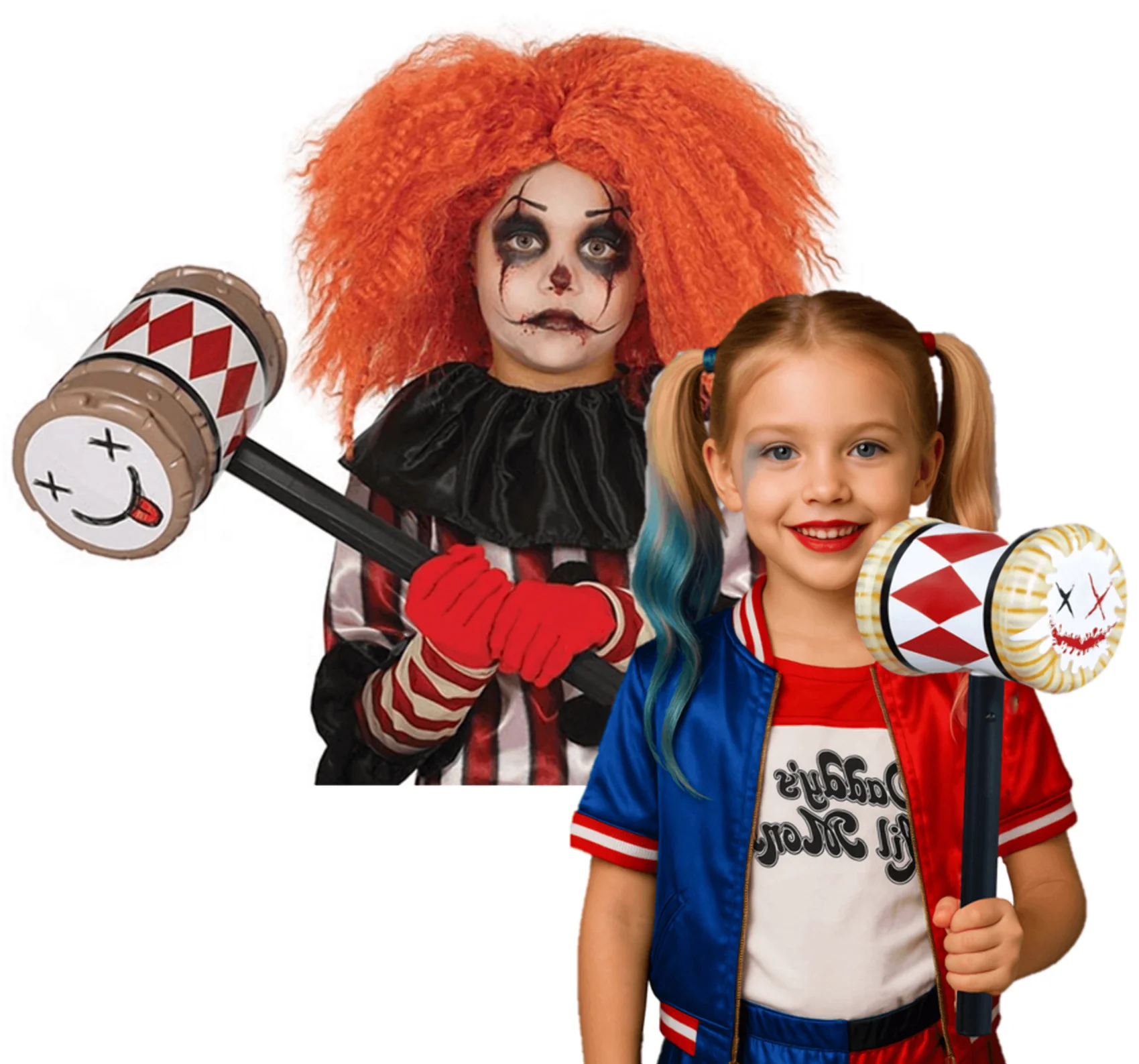Detské kladivo pre klauna a Harley Quinn 35cm