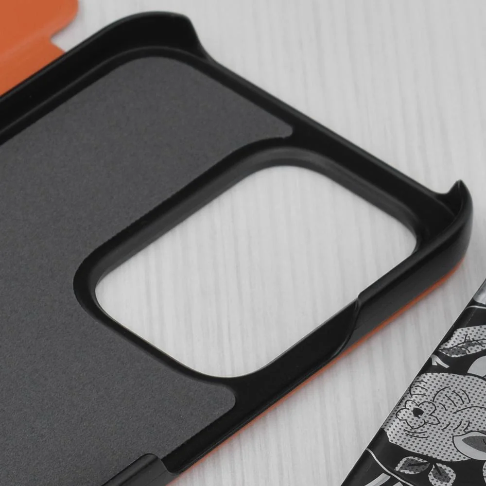 Elegantné knižkové puzdro View Case - Oranžová Eco Leather, plast, eko koža