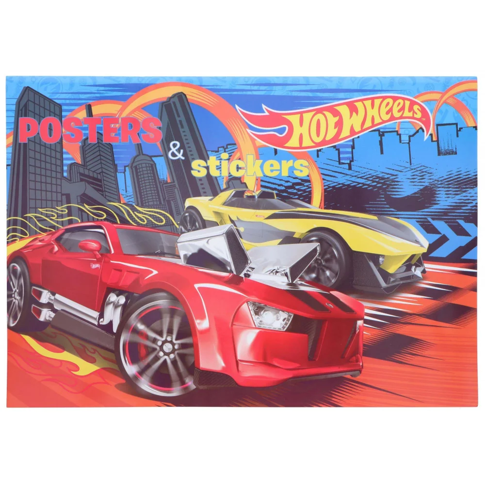Omaľovánka + samolepky Hot Wheels A3 32 str.-Disney