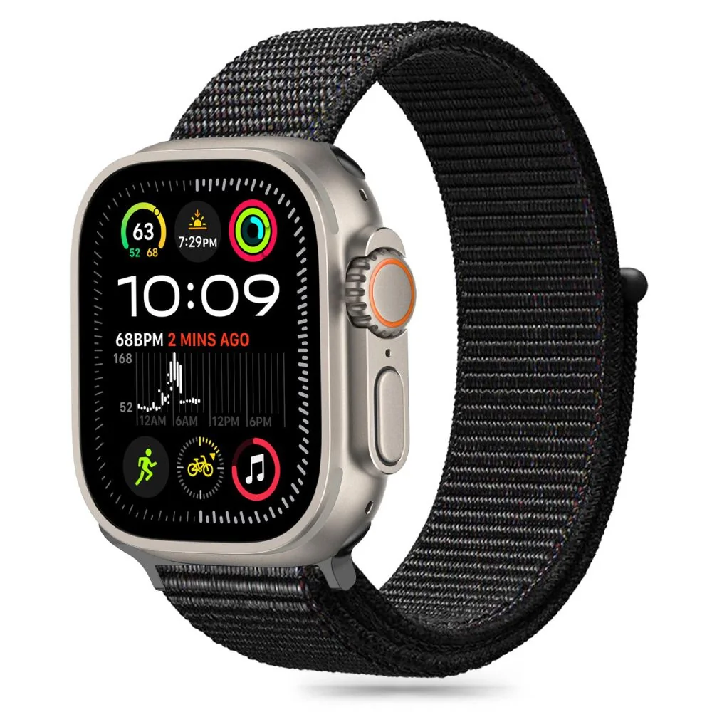 Tech-Protect Nylon remienok na Apple Watch 40/41/42mm, black