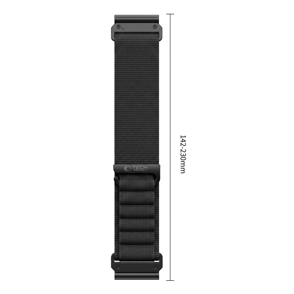 Tech-Protect Nylon Pro remienok Garmin QuickFit 26mm, black