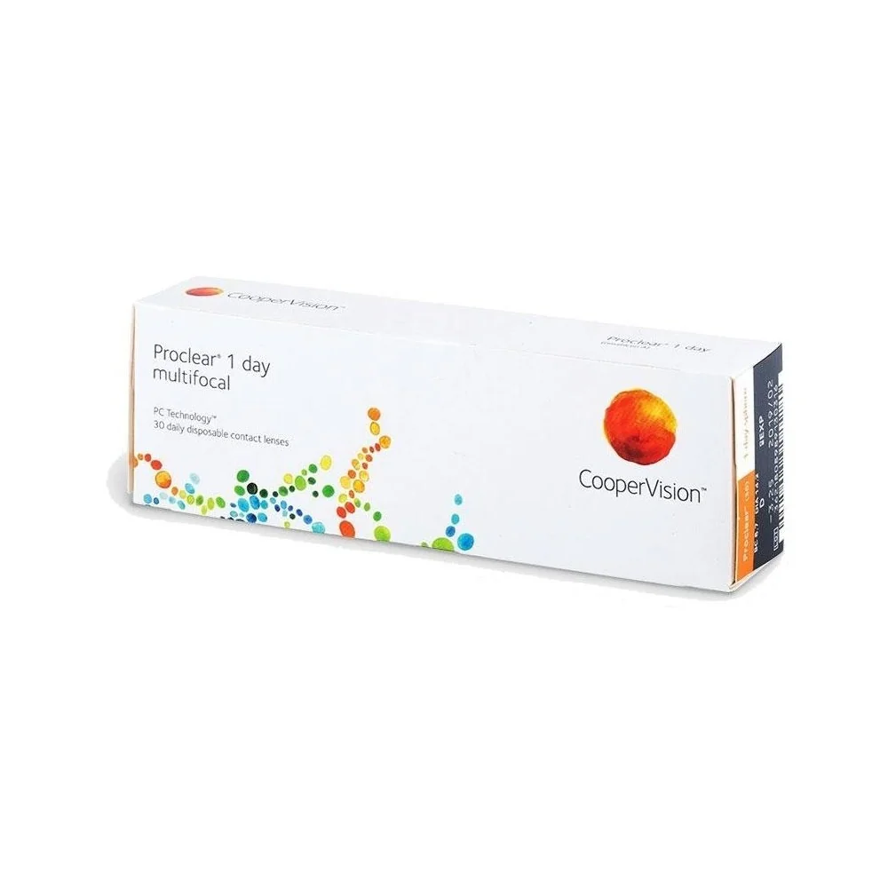 Denné Proclear 1 Day Multifokálne (30 šošoviek) Dioptrie: 0.5, Zakrivenie: 8.7, Adícia: MF