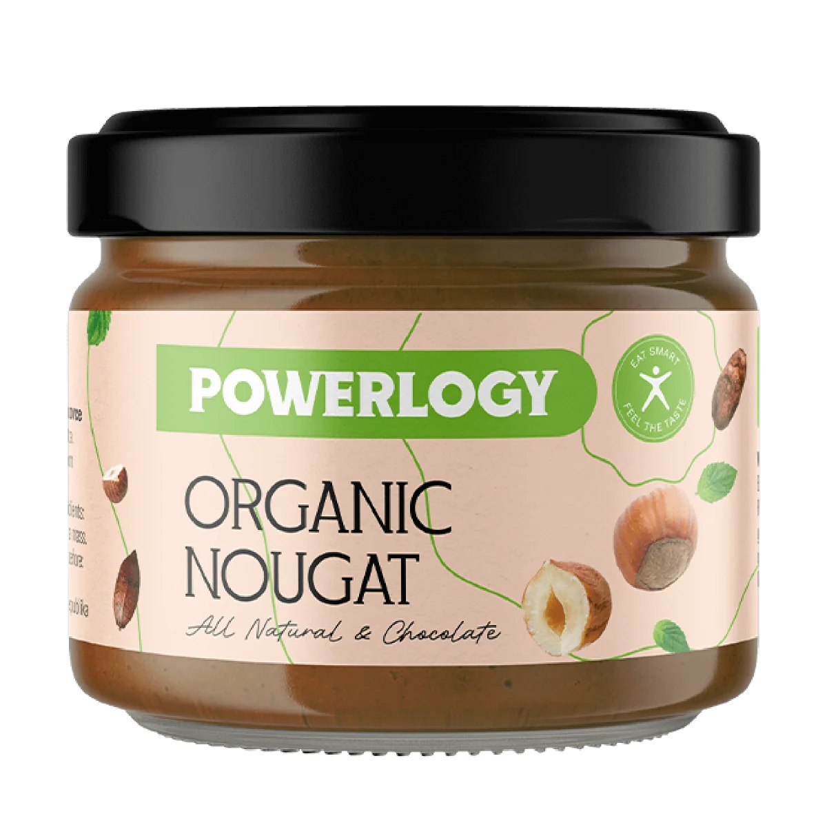 Powerlogy Organic Nougat Cream 1×200 g, orieškové maslo