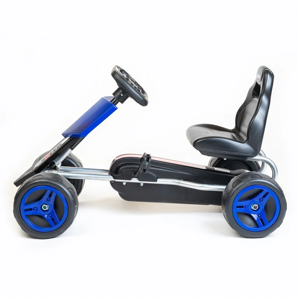 Detská šliapacia motokára Go-kart Speedy modrá