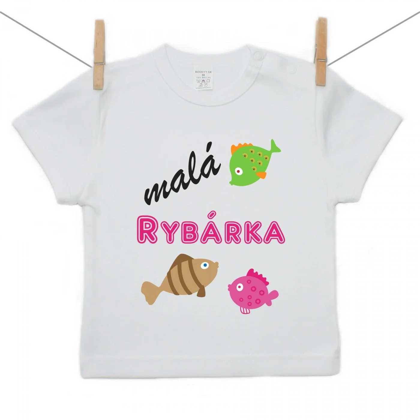 Boodyy Tričko s krátkym rukávom Malá rybárka Veľkosť: 116