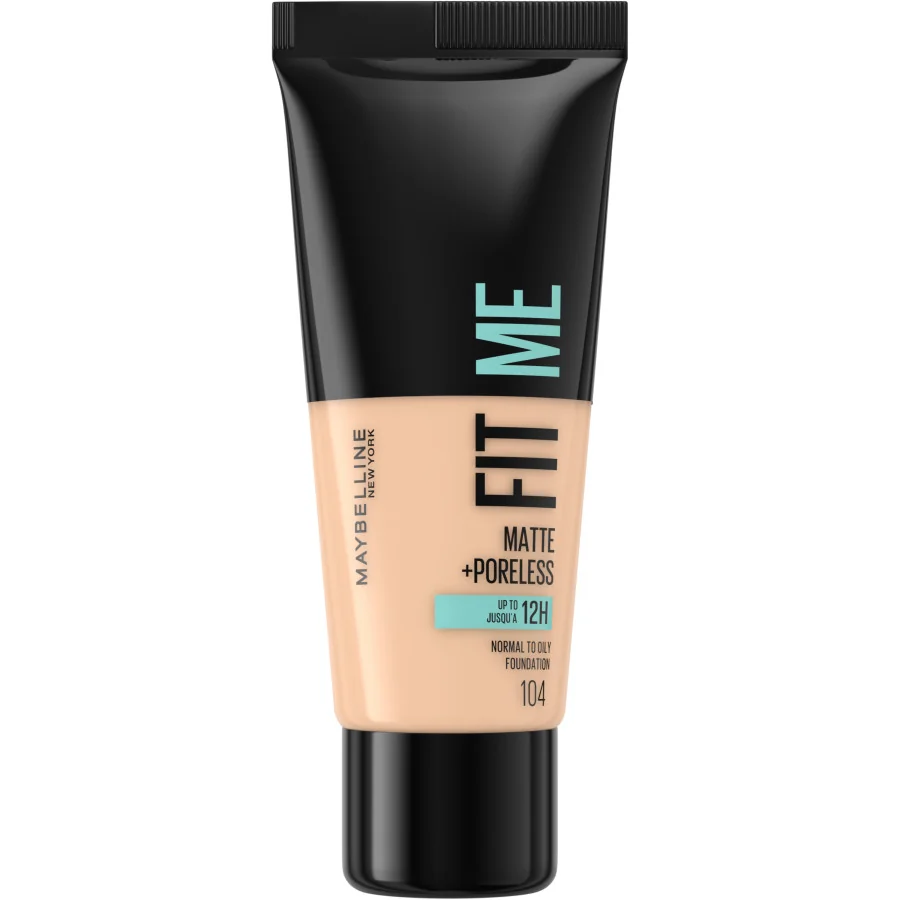 Maybelline New York Fit Me! Matte + Poreless make-up 104 Soft Ivory 1×30 ml, zmatňujúci make-up