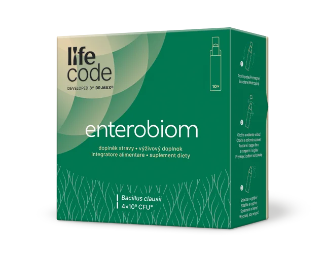 LifeCode developed by Dr. Max® enterobiom 10x4,5 ml, ampulky s mikrobiálnou kultúrou
