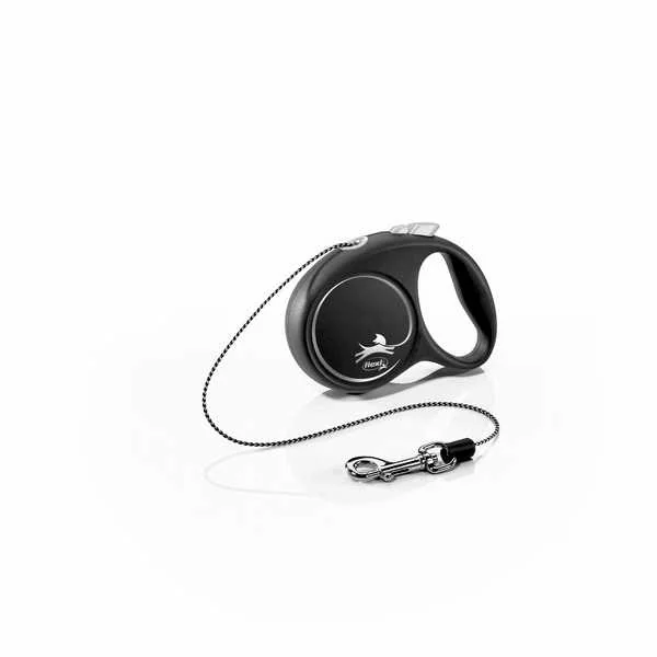 Flexi Black Design XS Lanko 3m/8kg Strieborné 1×1 ks