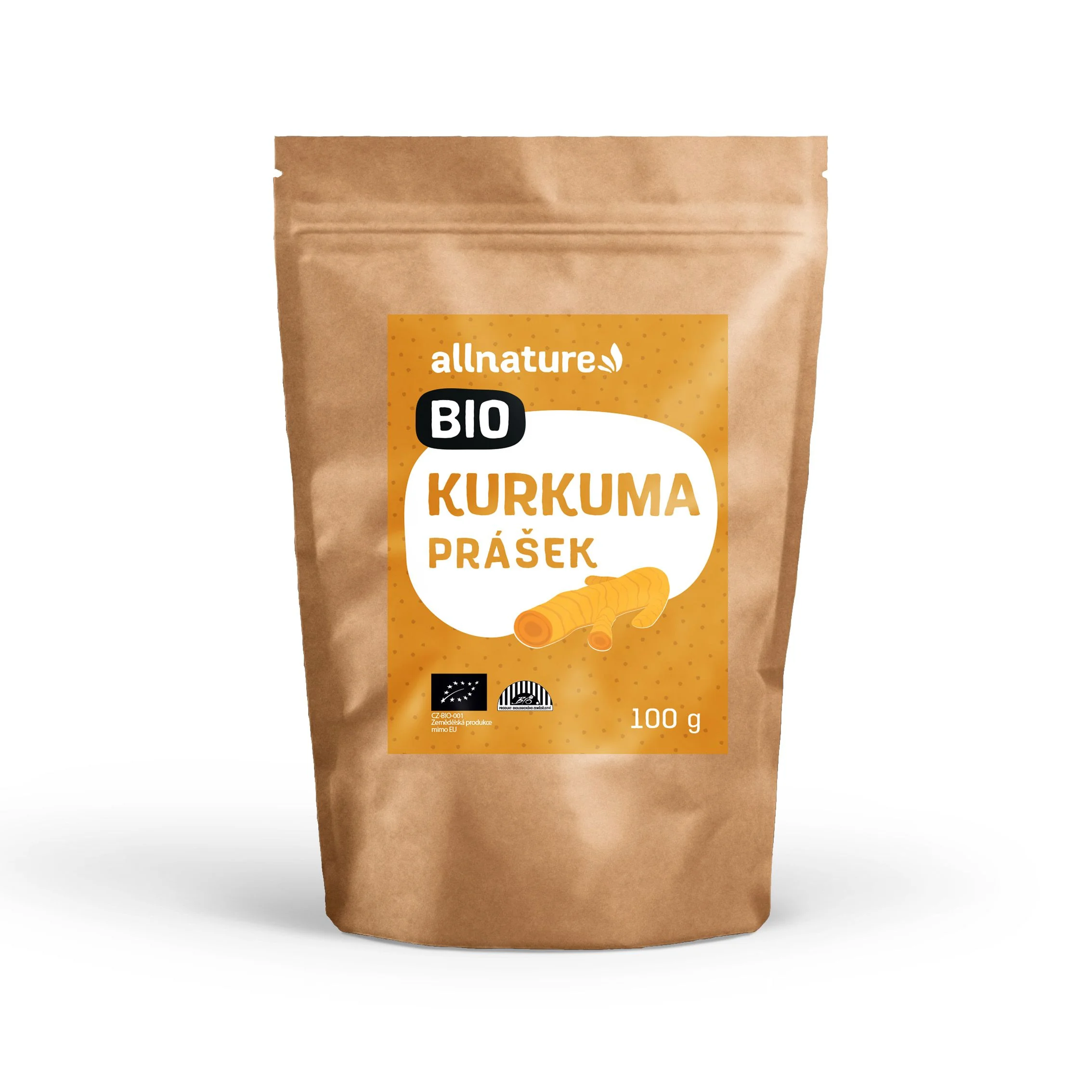 Allnature KURKUMA BIO 1×100 g, kurkuma prášok