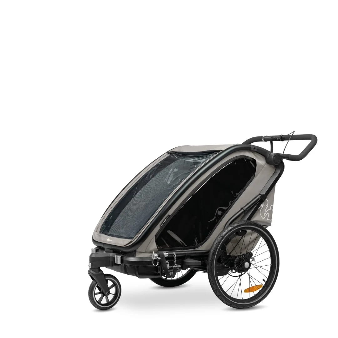 Hauck Bike N Walk Duo cyklovozík 3v1, svetlosivý 