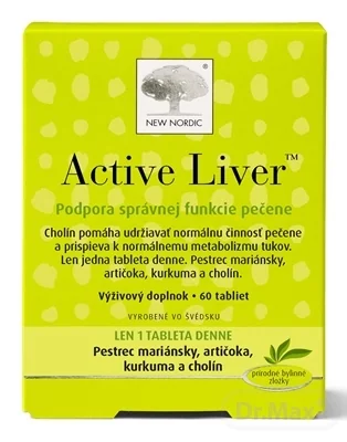 NEW NORDIC Active Liver 1×60 tbl, pre zdravú pečeň