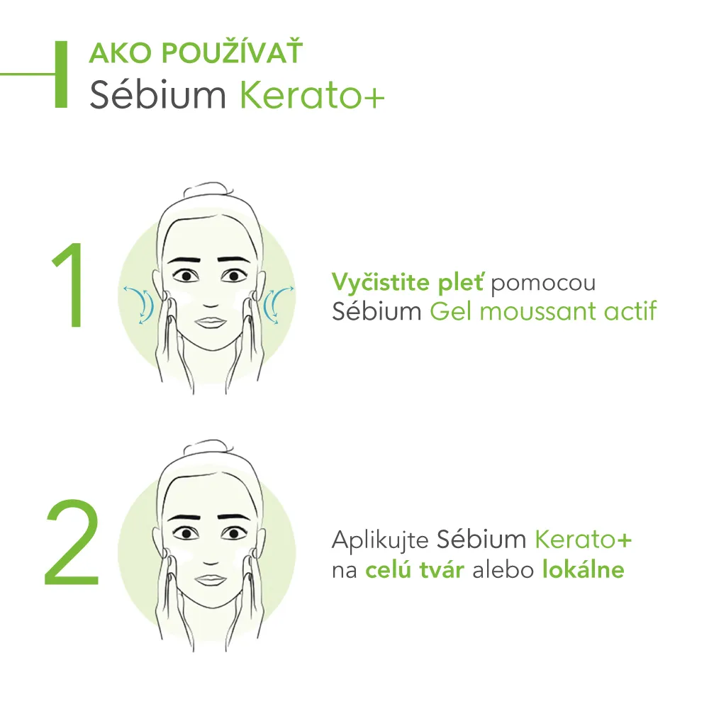 BIODERMA Sébium Kerato+ gél-krém na akné s vysokou toleranciou 1×30 ml, pleťový krém